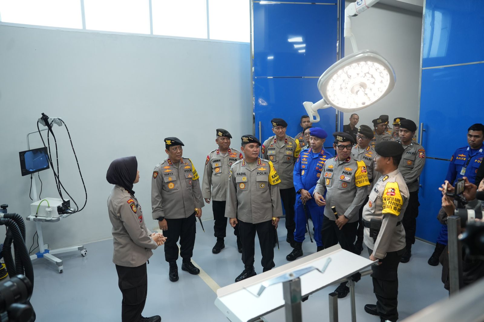 Memperingati HUT ke  72, Korsabhara Baharkam Polri menggelar upacara di Mako Korsabhara Depok, Jawa Barat, Kamis (14/3).